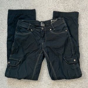 Kuhl Mountain Culture Vintage Patina Dye Black Cargo  Pants